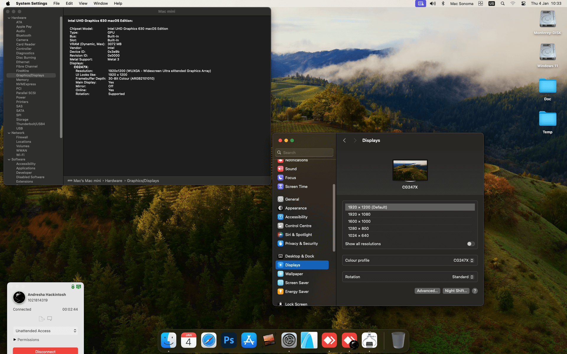 HP ProDesk 600 G4 Microtower [CoffeeLake   Intel UHD 630]   OpenCore 1